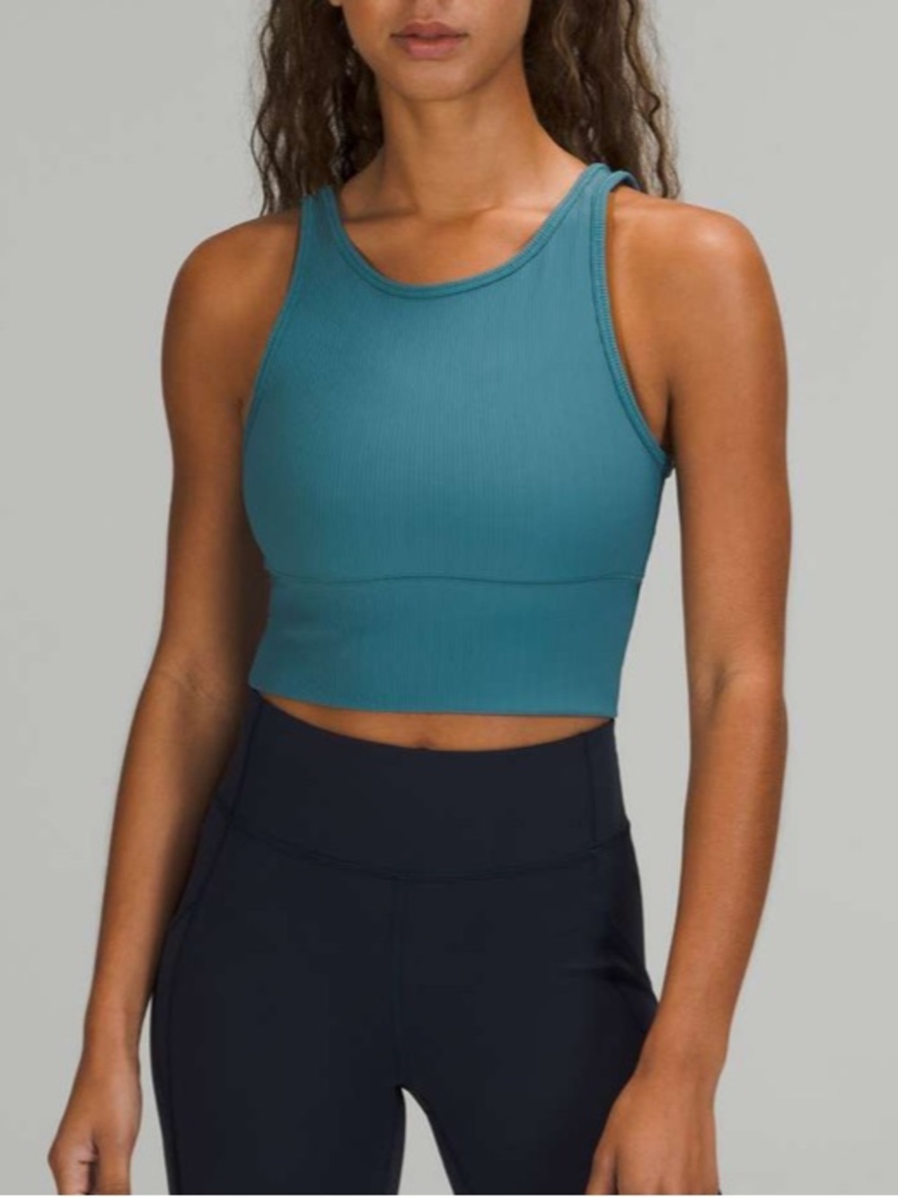 Lululemon Power Pivot Crop Tank Top Rib XS